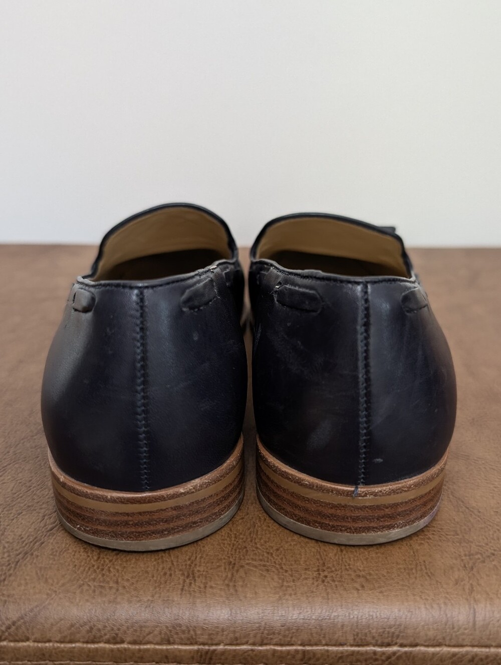 Talbots Blue Leighton Leather Loafers - Picture 4 of 7